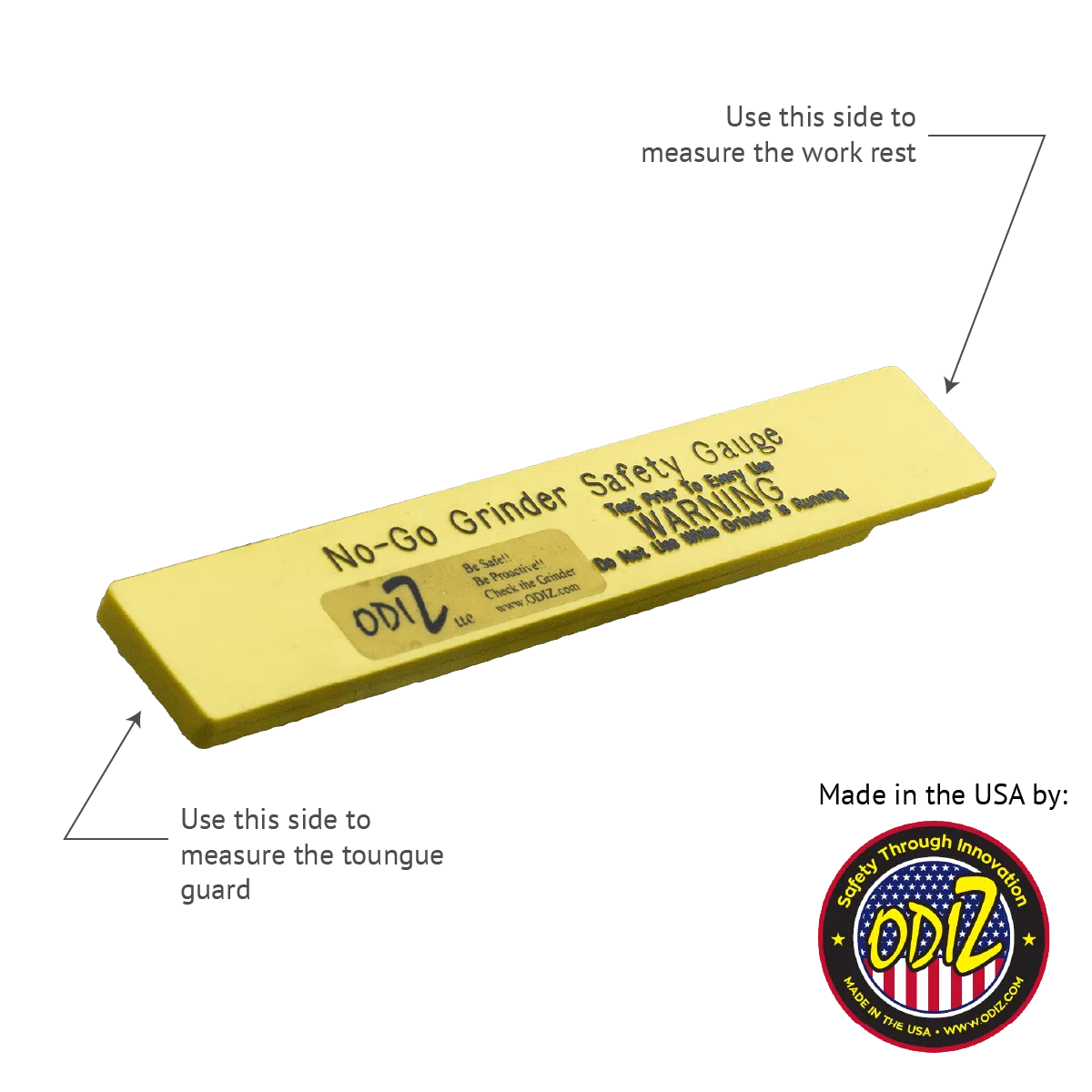 NO-GO™ BENCH GRINDER SAFETY GAUGE