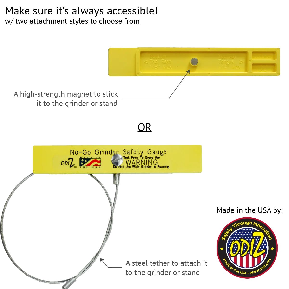 NO-GO™ BENCH GRINDER SAFETY GAUGE - Image 2
