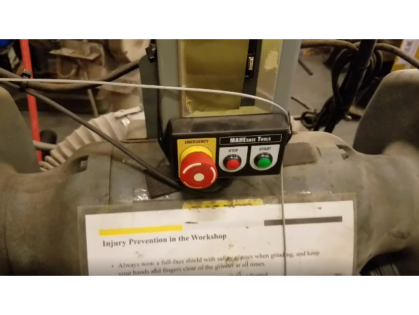 Vintage Pedestal Grinder MAKESafe Tools