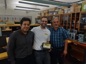 MAKESafe Power Tool Brake, e-stop, and power outage protection testing and teaching at California Polytechnic University (CAL POLY SLO) Electrical Engineering (EE) Department