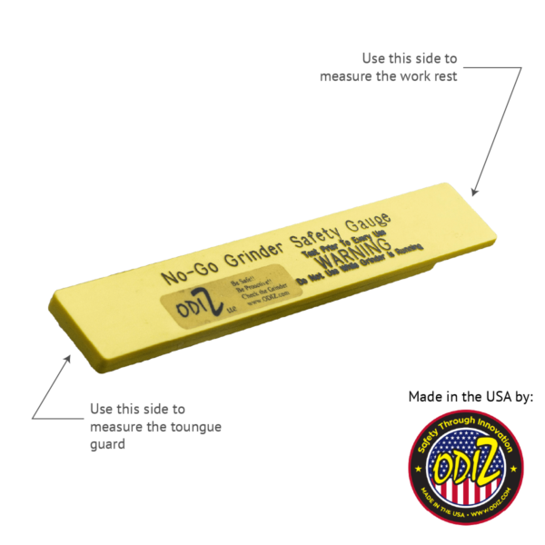 NOGO™ BENCH GRINDER SAFETY GAUGE MAKESafe Tools