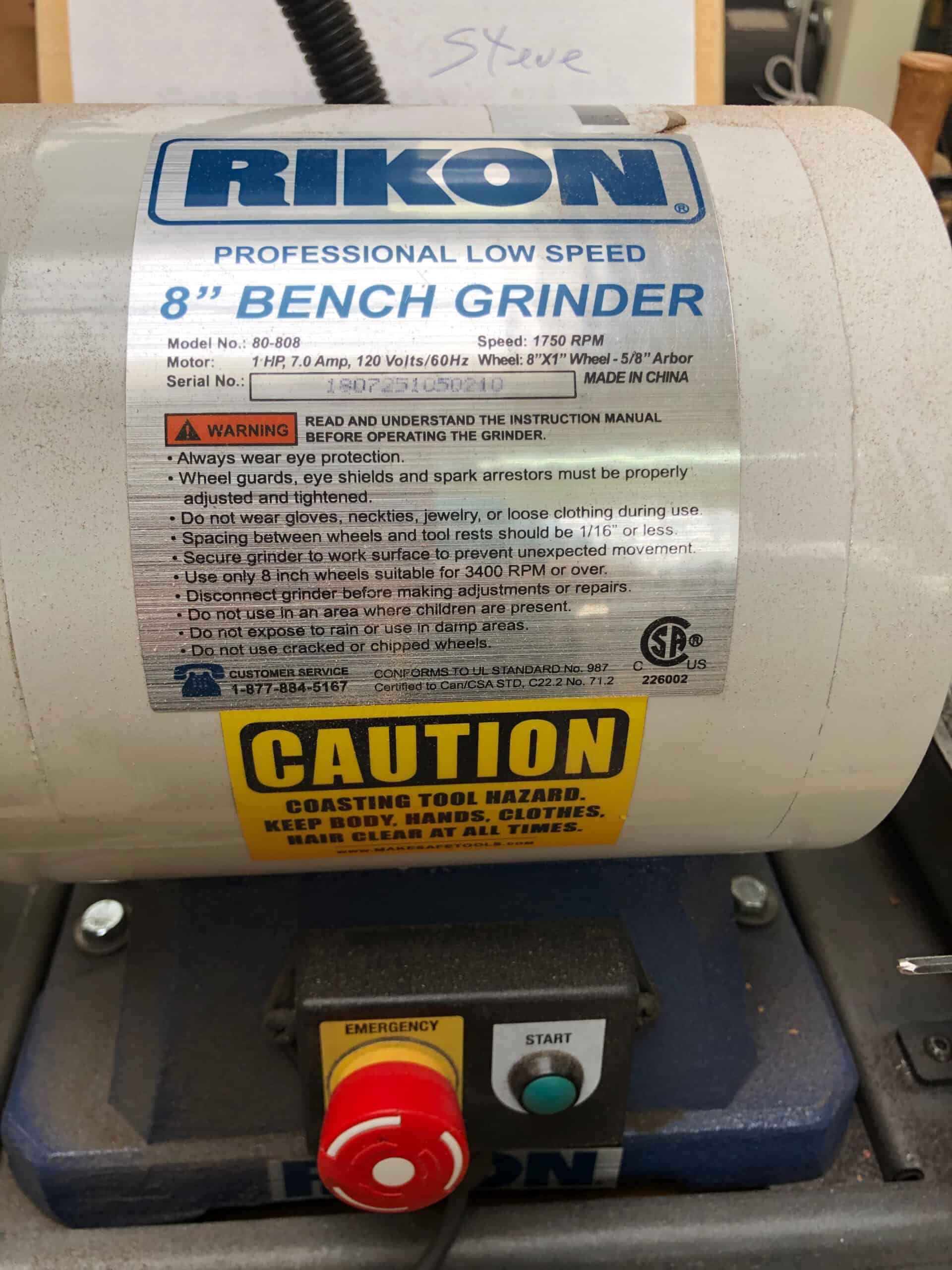 Customer Install of Brake on Rikon Bench Grinder w/ Motor Brake