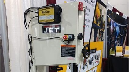 Power Tool Brake mounted on Bandsaw